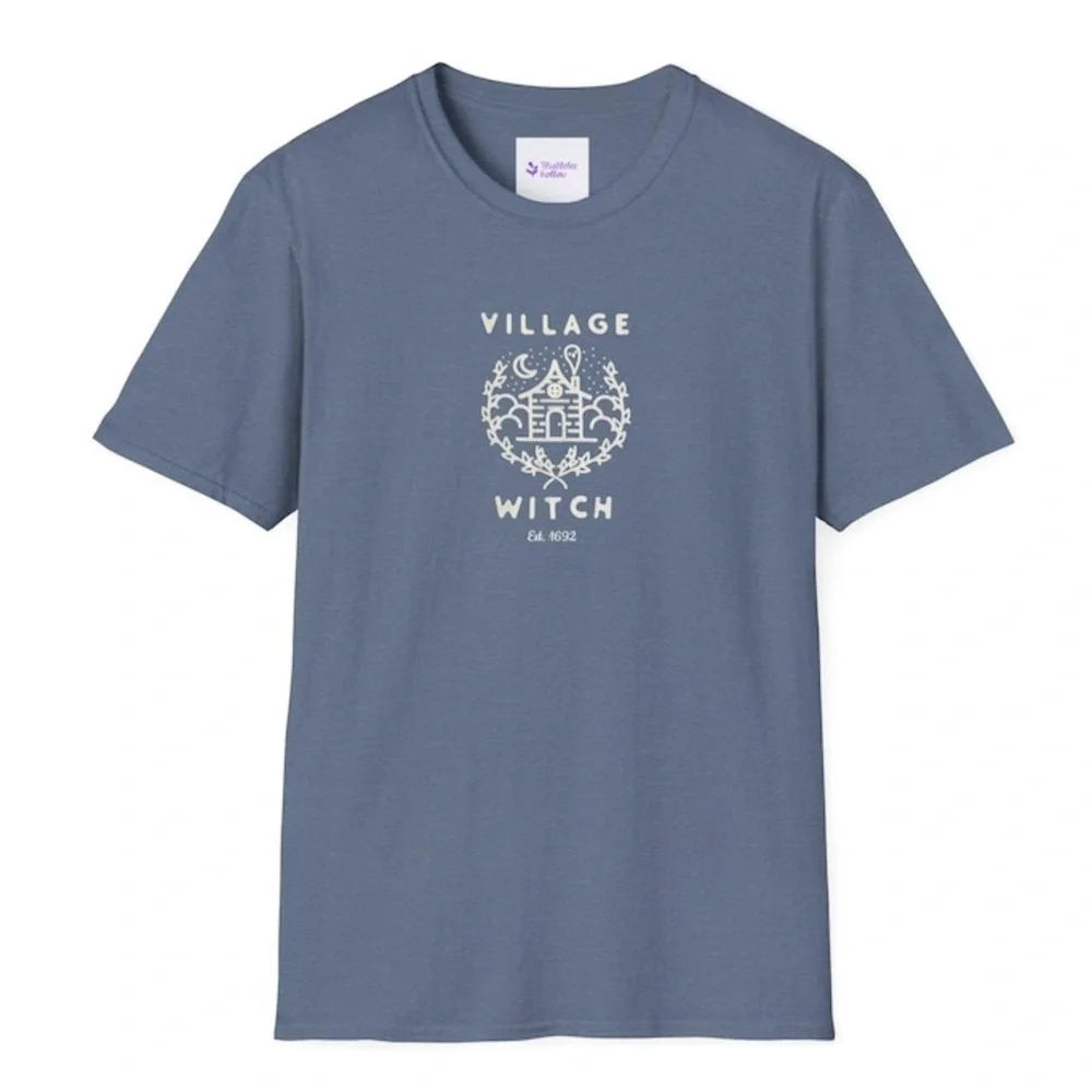 Village Witch Salem 1692 Halloween Unisex Softstyle T-Shirt Brand New Size Small - Picture 8 of 10